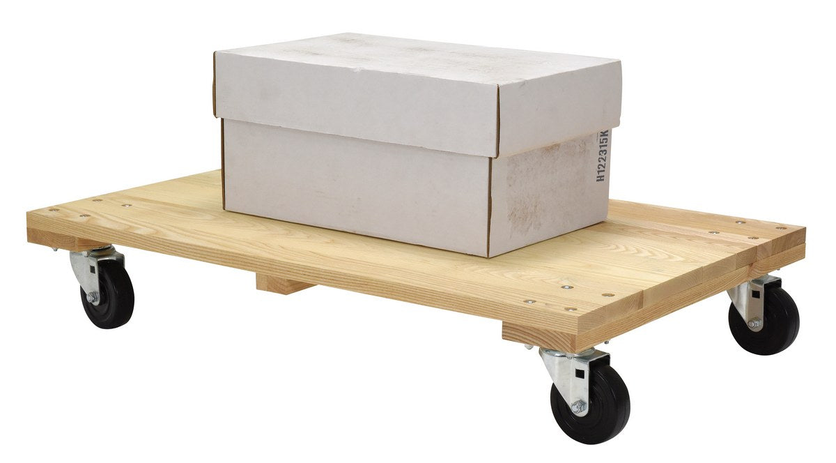 24" x 36" Solid Deck Hardwood Dolly w/ 1,200-lbs