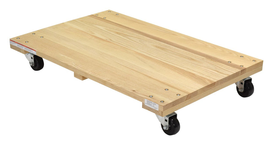 24" x 36" Solid Deck Hardwood Dolly w/ 900-lbs