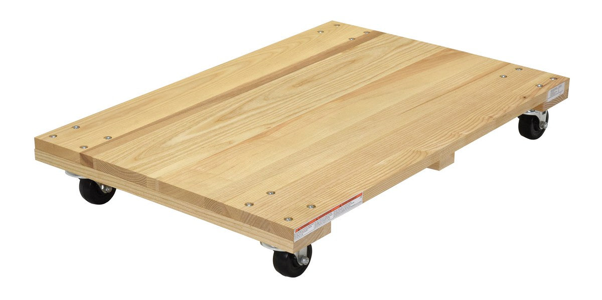 24" x 36" Solid Deck Hardwood Dolly w/ 900-lbs