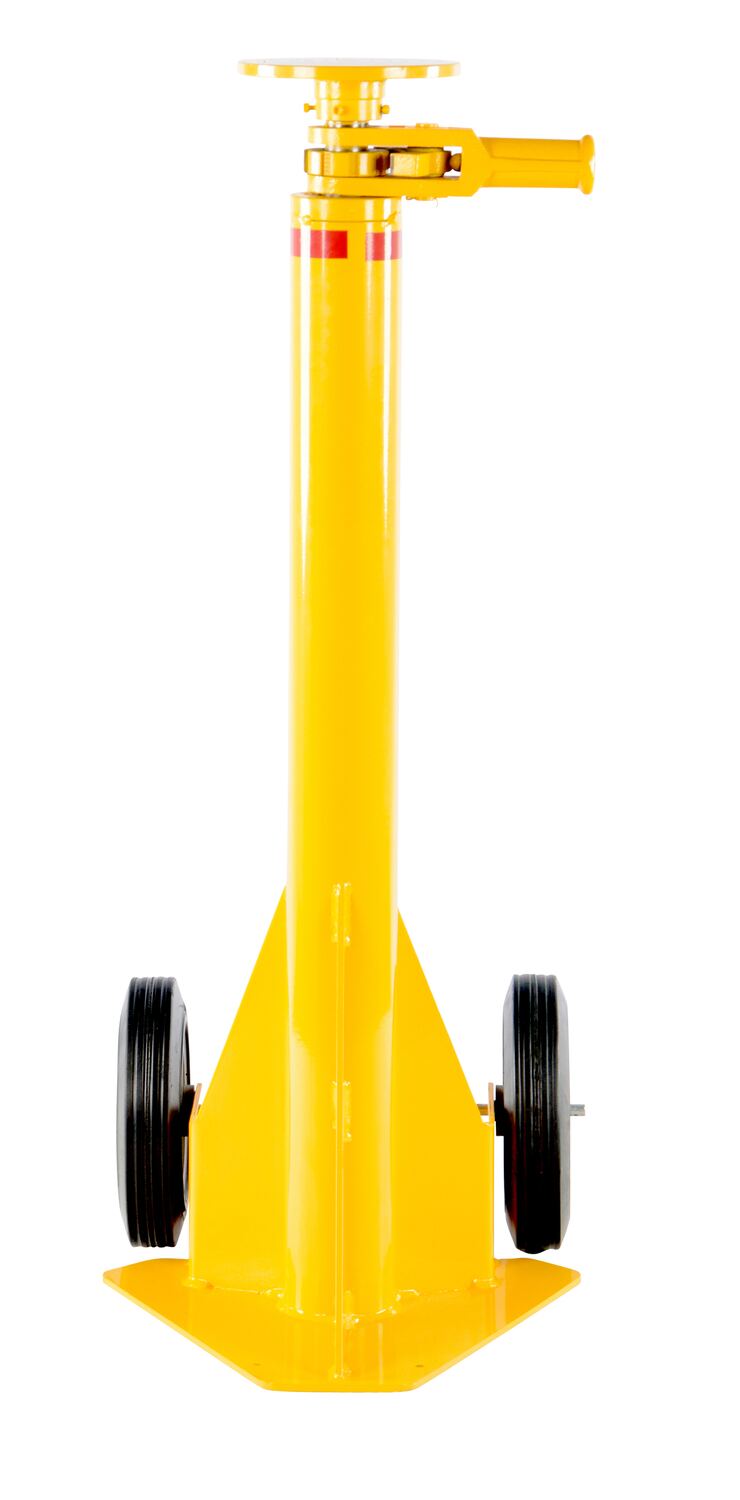 Stabilizing Jack, Ratchet Model, 10" Hard Rubber Wheels, 45" - 57" Service Range