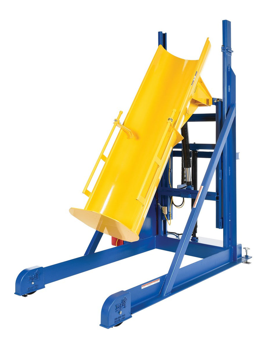 44" x 77" Lift-And-Dump Hydraulic Drum Dumpers w/ 1,000-lbs Capacity
