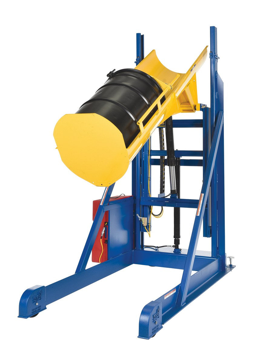 44" x 77" Lift-And-Dump Hydraulic Drum Dumpers w/ 1,000-lbs Capacity