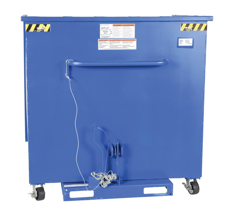 Open Ended Steel Dumping Hopper
