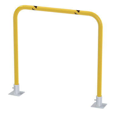 Steel Removable High Profile Machine and Rack Guard 36 In. x 36 In. x 2 In. Yellow