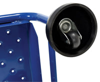Thumbnail for Perforated 1 Step Commercial Spring Loaded Rolling Ladder - Blue