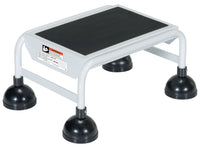 Thumbnail for 1 Step Commercial Spring Loaded Rolling Ladder - White