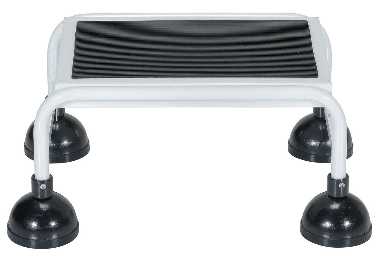 1 Step Commercial Spring Loaded Rolling Ladder - White