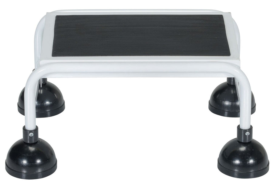 1 Step Commercial Spring Loaded Rolling Ladder - White