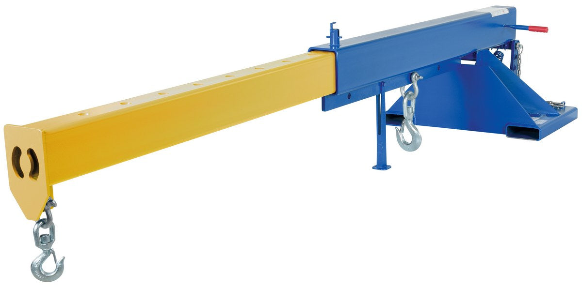 8,000-lbs Capacity Lift Master Fork Truck Telescoping Orbital Boom w/ 30" Fork Pocket Center