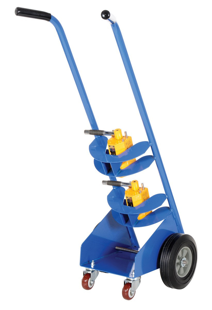 MAGNETIC CYLINDER HAND TRUCK 350 LB CAP - Model MCHT-350