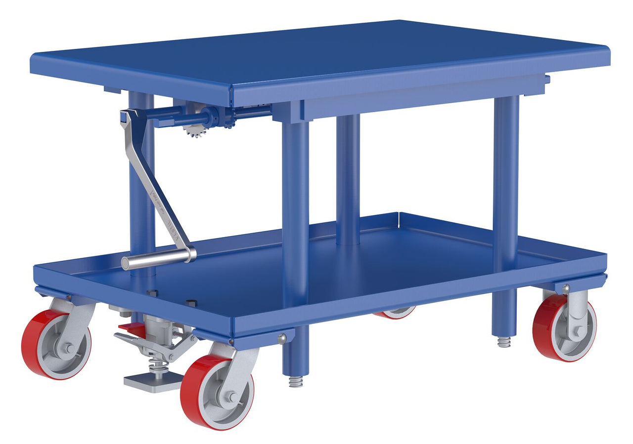 24" X 36" Low Profile Portable Mechanical Post Lift Table