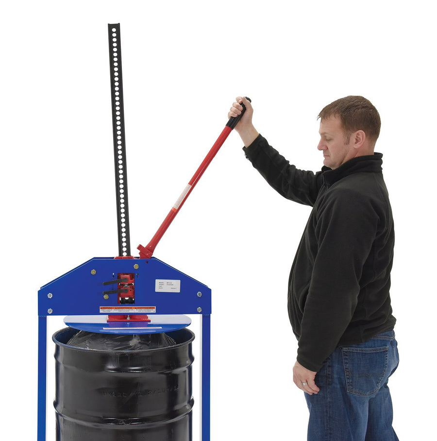 55-Gallon Drum Manual Trash Compactor