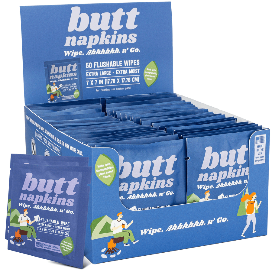 Camping Butt Napkins (50 Pack)