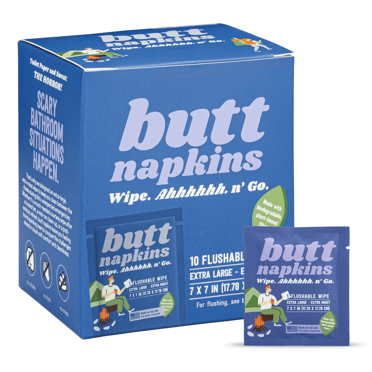 Camping Butt Napkins (10 Pack)