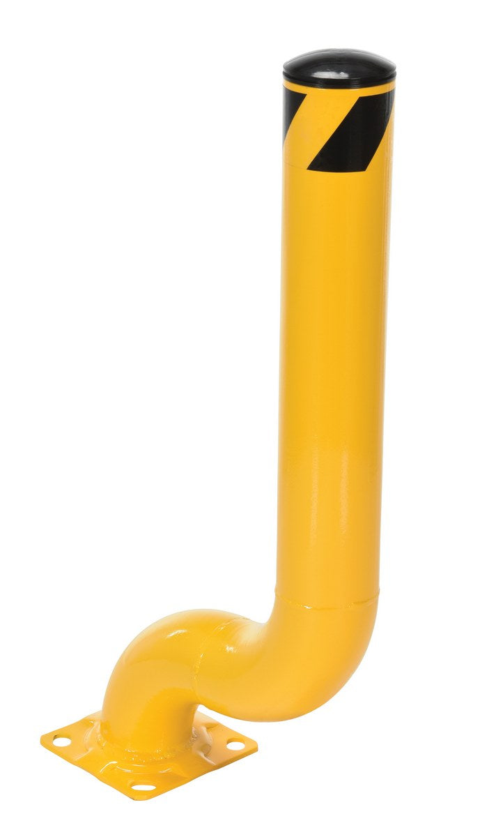 35"H Offset Steel Bollard