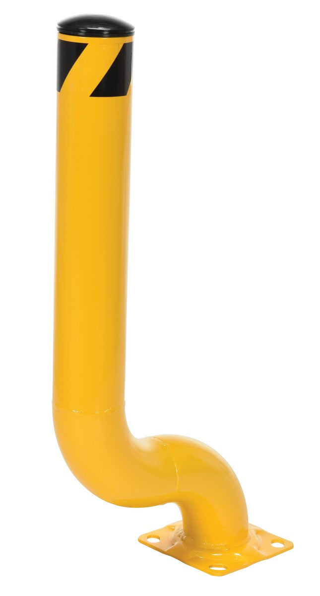 35"H Offset Steel Bollard