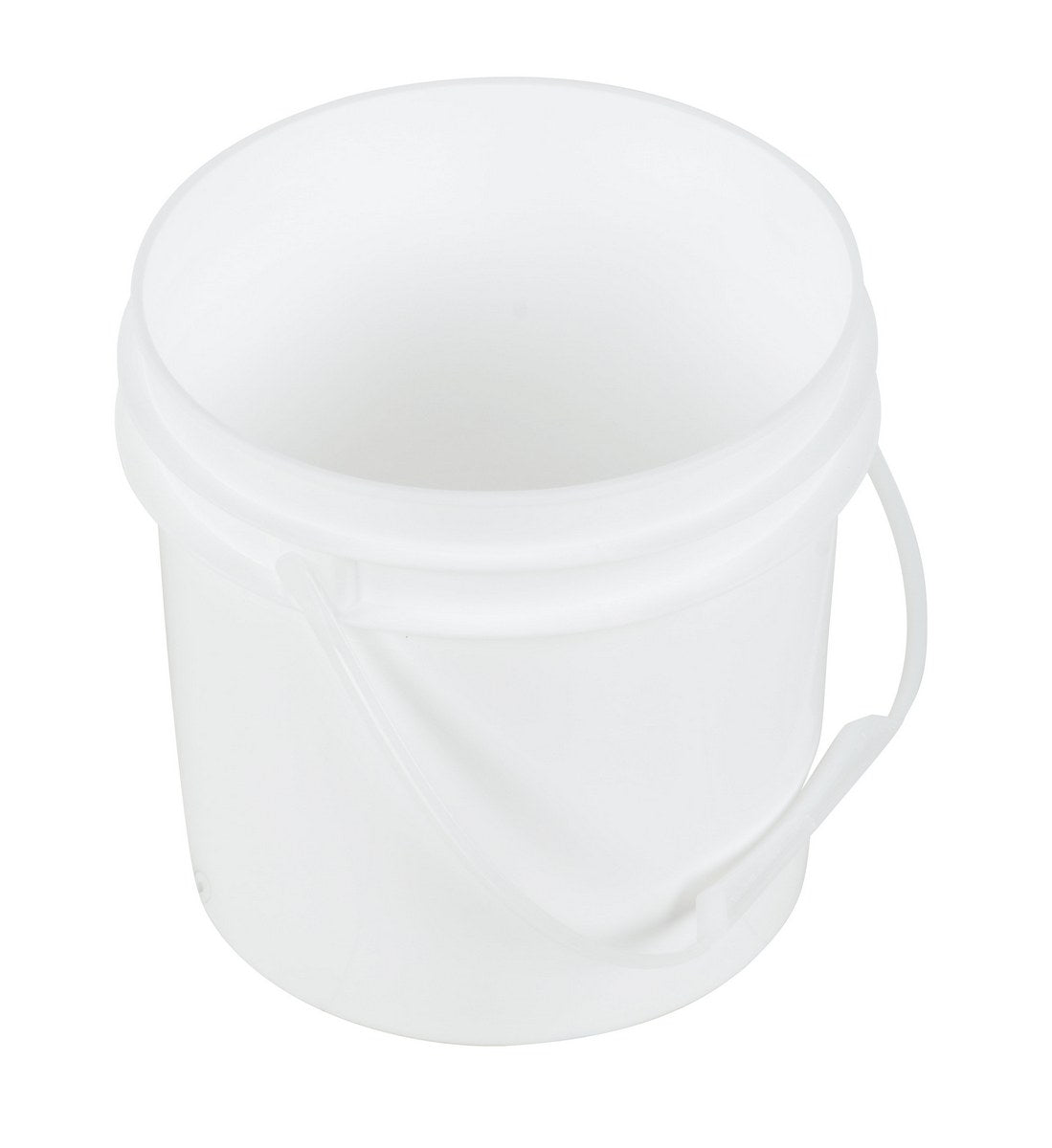 Pail w/ Plastic Handle -White - 1 Gallon