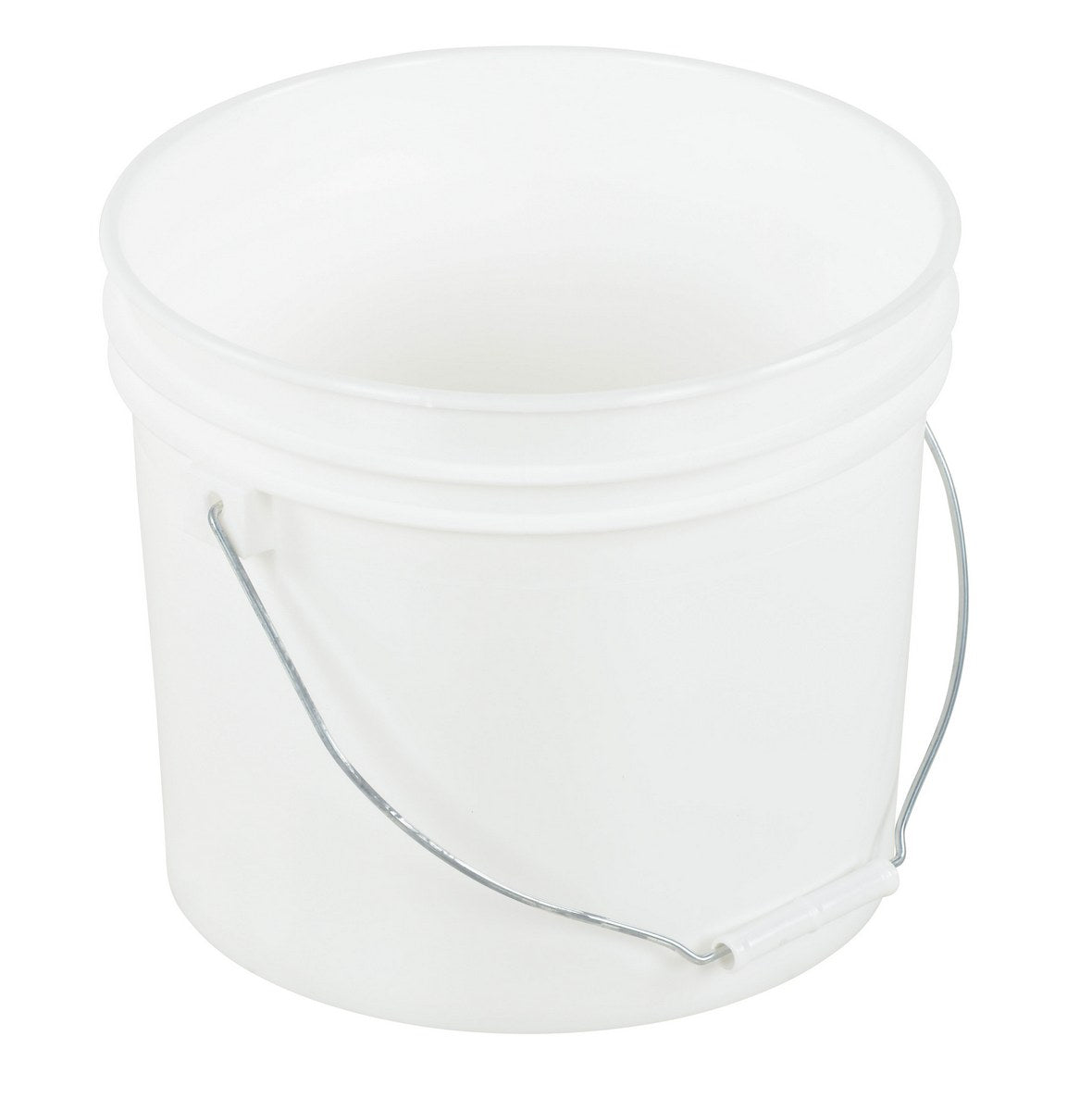 Pail w/ Steel Handle - White - 2 Gallon