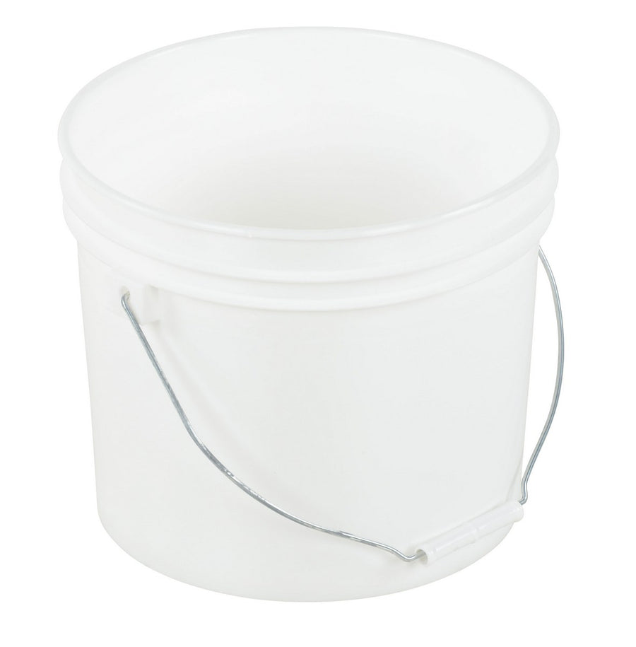 Pail w/ Steel Handle - White - 2 Gallon
