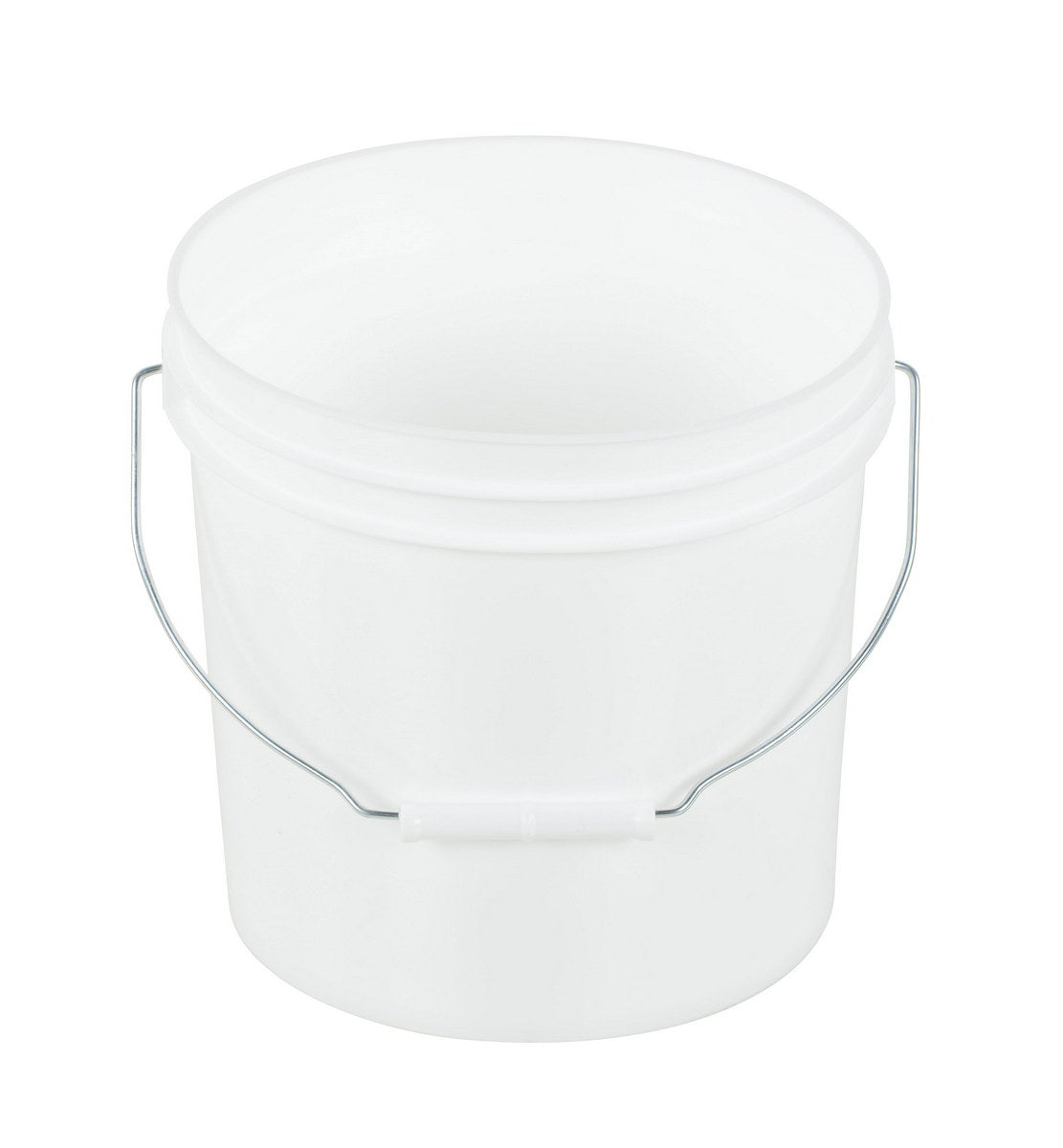 Pail w/ Steel Handle -White - 3.5 Gallon