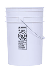 Thumbnail for Pail w/ Steel Handle - White - 6 Gallon