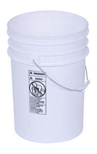 Thumbnail for Pail w/ Steel Handle - White - 6 Gallon