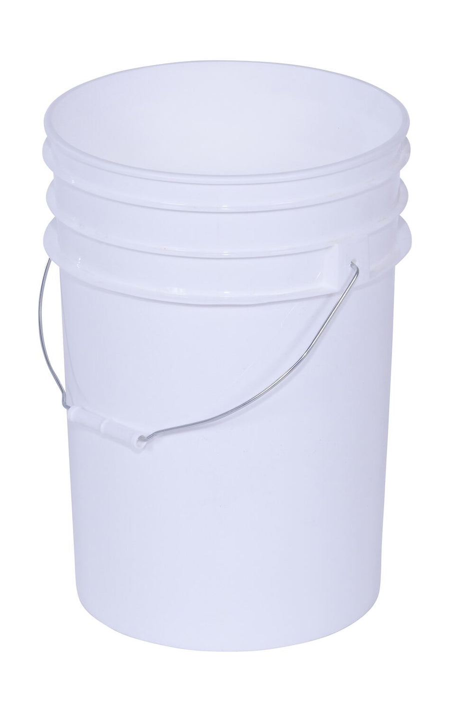 Pail w/ Steel Handle - White - 6 Gallon
