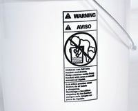 Thumbnail for Pail w/ Steel Handle - White - 6 Gallon