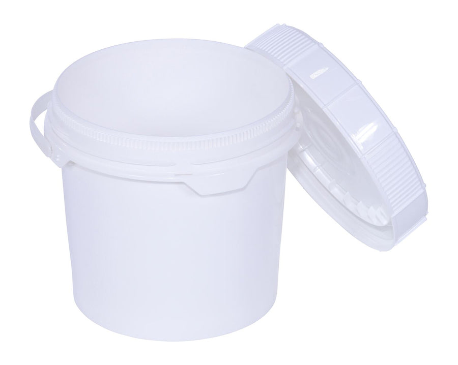 Screw-Top Pail & Lid -White - 3.5 Gallon