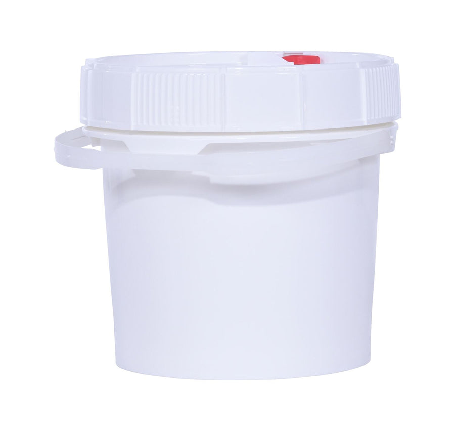 Screw-Top Pail & Lid -White - 3.5 Gallon