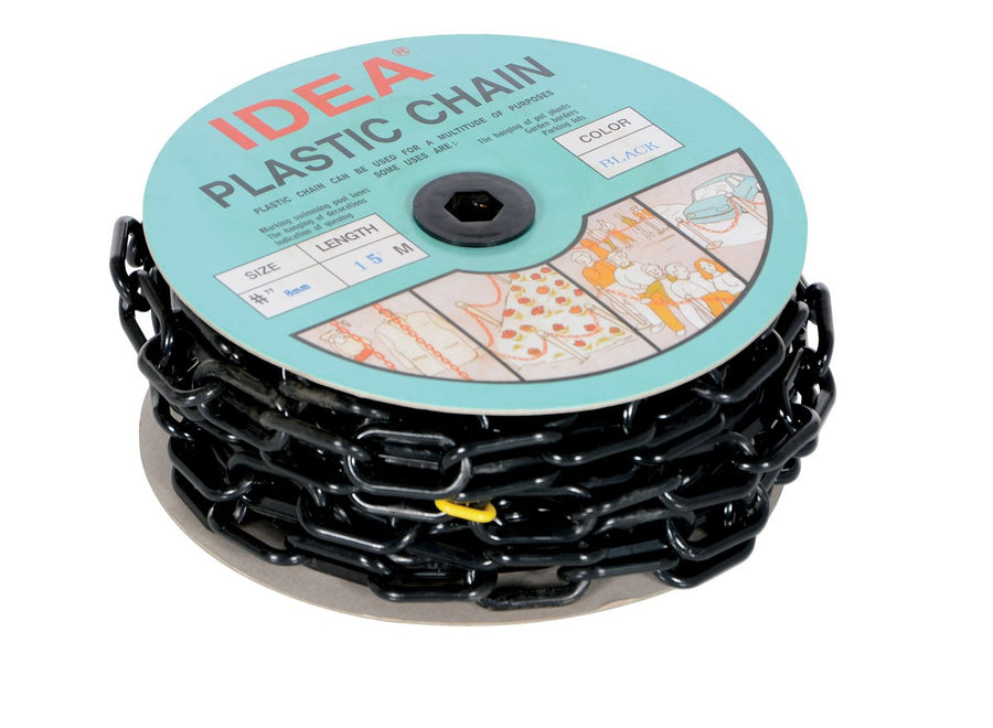 BLACK PLASTIC CHAIN BARRICADE 50 FT