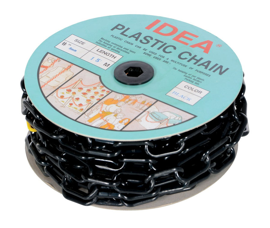 BLACK PLASTIC CHAIN BARRICADE 50 FT