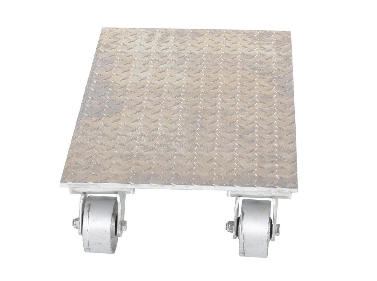 ALUM DOLLY W/STEEL WHEELS 16 X 27 - Model PDA-1627-C-S