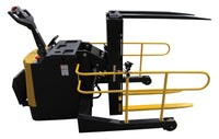 Thumbnail for Steel Portable Pallet Inverter 40 In. to 88 In Fork Opening 3000 Lb. Capacity Yellow/Black