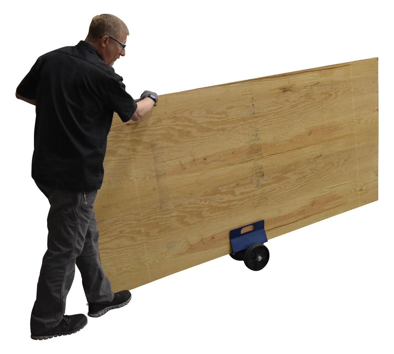 Heavy Duty Plate And Slab Dolly w/ 8" Plastic Casters