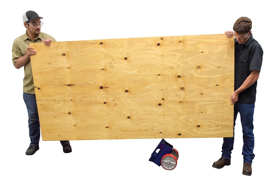 Heavy Duty Plate And Slab Dolly w/ 8" Poly-on-Steel Casters