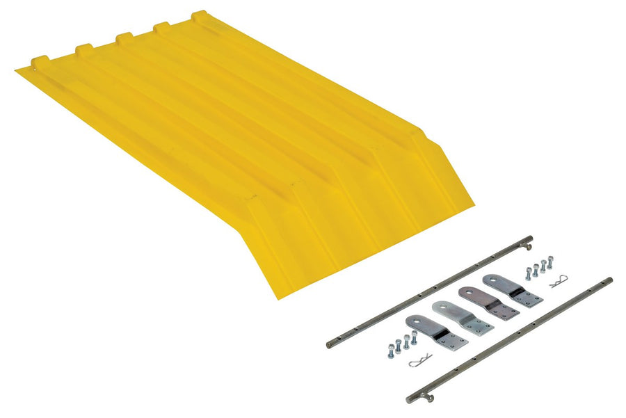 YELLOW POLY LID SIZE 0.25 STYLE H HOPPER - Model PLID-H-25-YL