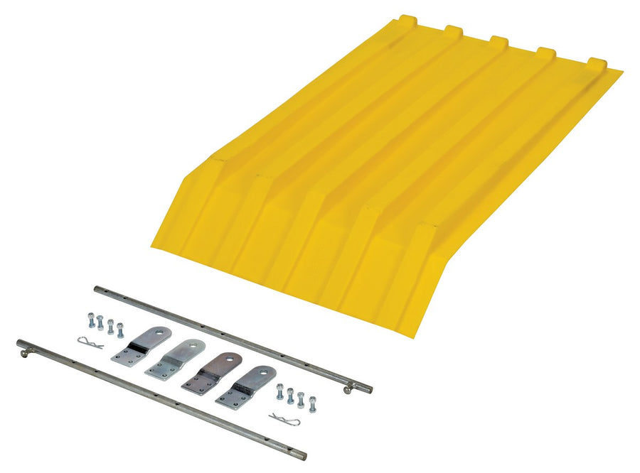 YELLOW POLY LID SIZE 0.25 STYLE H HOPPER - Model PLID-H-25-YL
