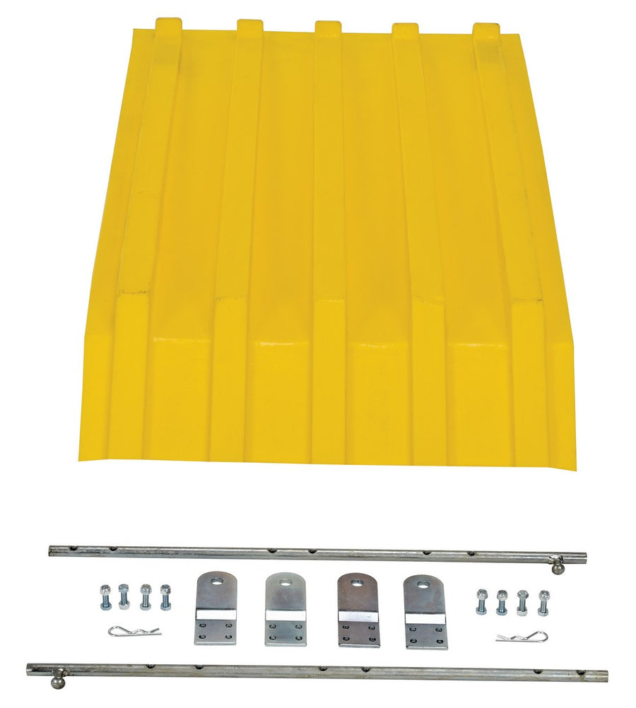 YELLOW POLY LID SIZE 0.25 STYLE H HOPPER - Model PLID-H-25-YL