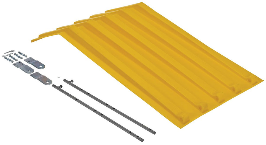 YELLOW POLY LID SIZE 0.5 STYLE H HOPPER - Model PLID-H-50-YL