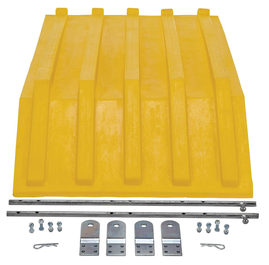 YELLOW POLY LID SIZE 0.5 STYLE H HOPPER - Model PLID-H-50-YL