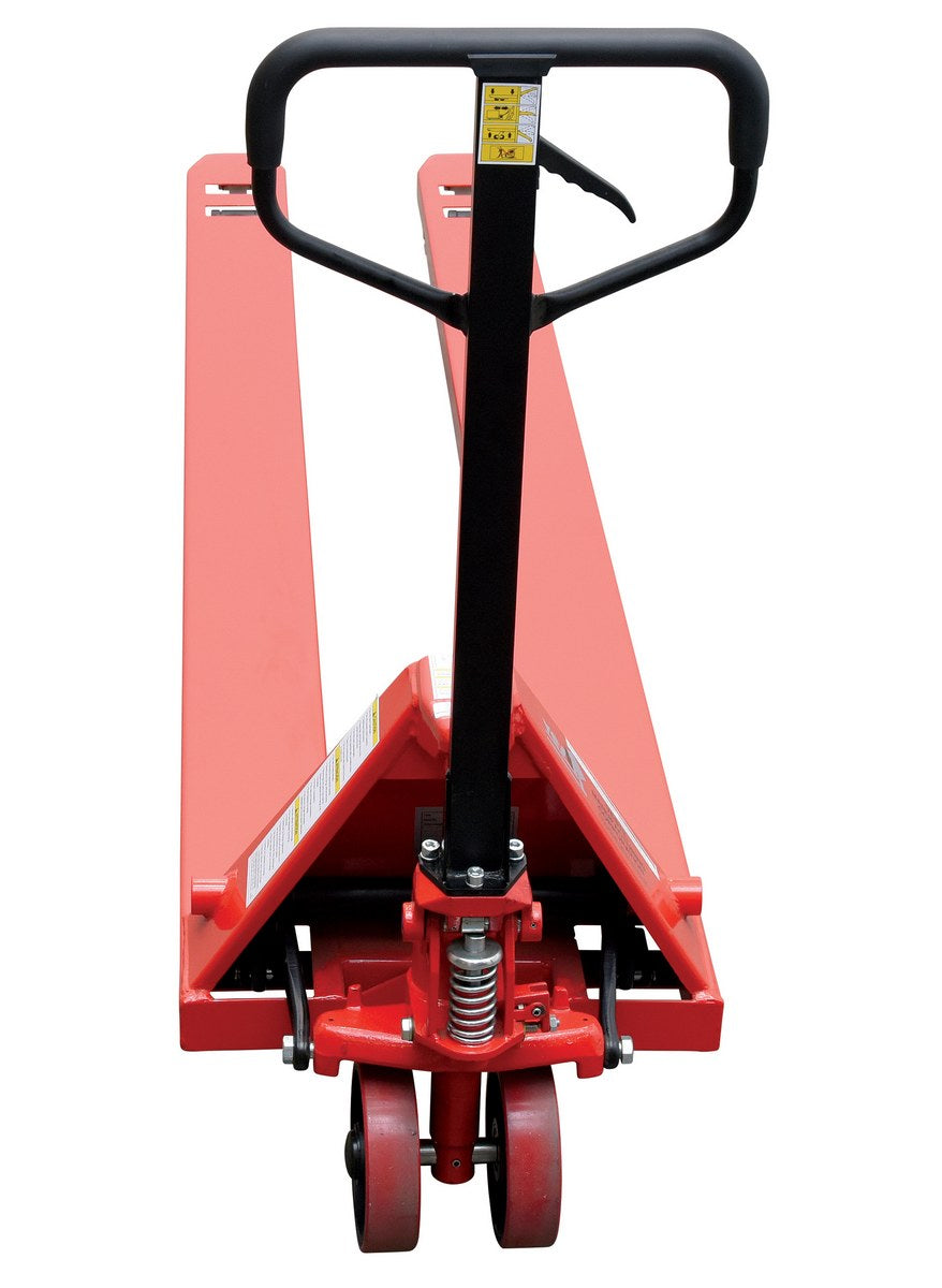 Steel Low Profile Pallet Truck 112 In. x 20-5/8 In. x 48 In. 4000 Lb. Capacity Red