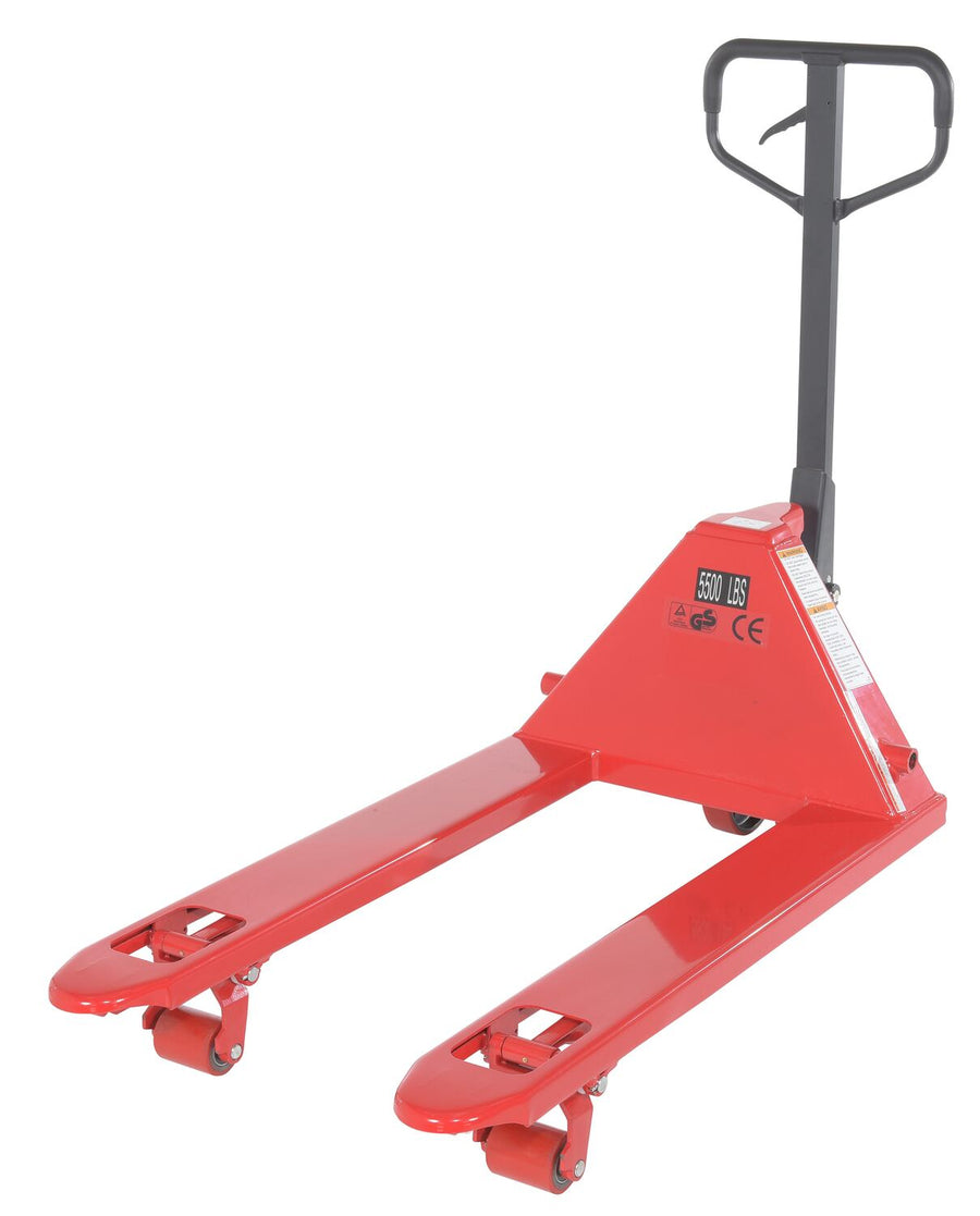 Steel Full Featured Pallet Truck 27 In. x 42 In. 5,500 Lb. Capacity Red