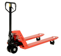 Thumbnail for Steel Pallet Truck with Steel Wheels 61 In. x 27 In. x 48 In. 5500 Lb. Capacity Red