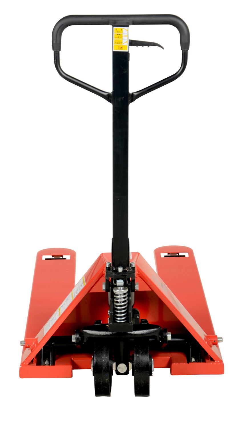 Steel Pallet Truck with Steel Wheels 61 In. x 27 In. x 48 In. 5500 Lb. Capacity Red