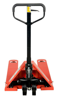 Thumbnail for Steel Pallet Truck with Steel Wheels 61 In. x 27 In. x 48 In. 5500 Lb. Capacity Red