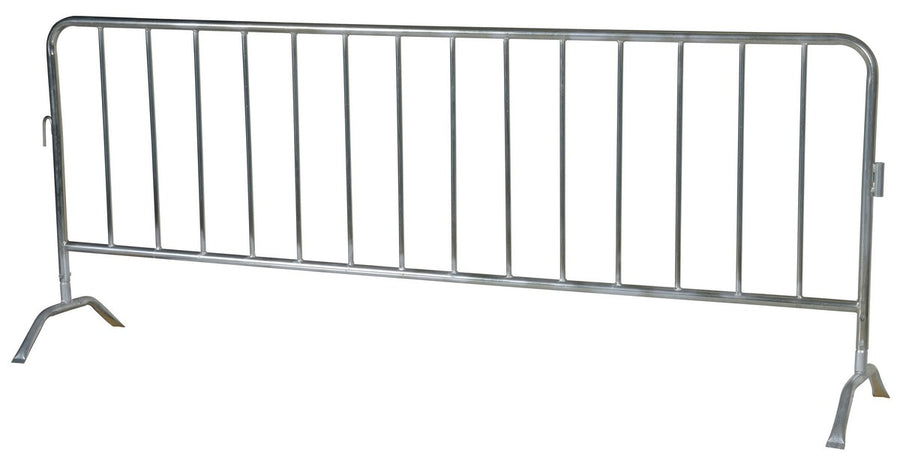 GALVANIZED BARRIER W/CURVED FEET