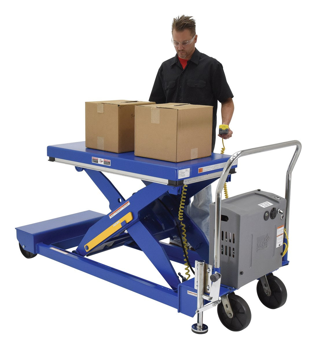 24" x 48" Heavy Duty Portable Scissor Lift Table w/ 3,000-lbs Capacity