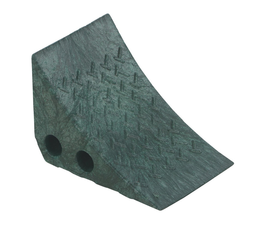 RECYCLED GREEN PLASTIC WHEEL CHOCK - Model PWC-G