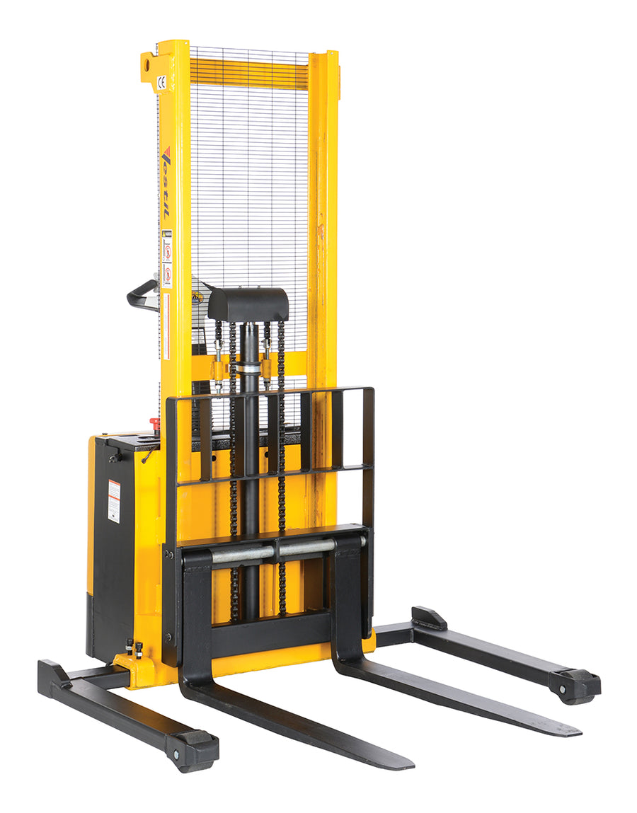ADJUST POWERED LIFT STACKER 62 IN RAISED